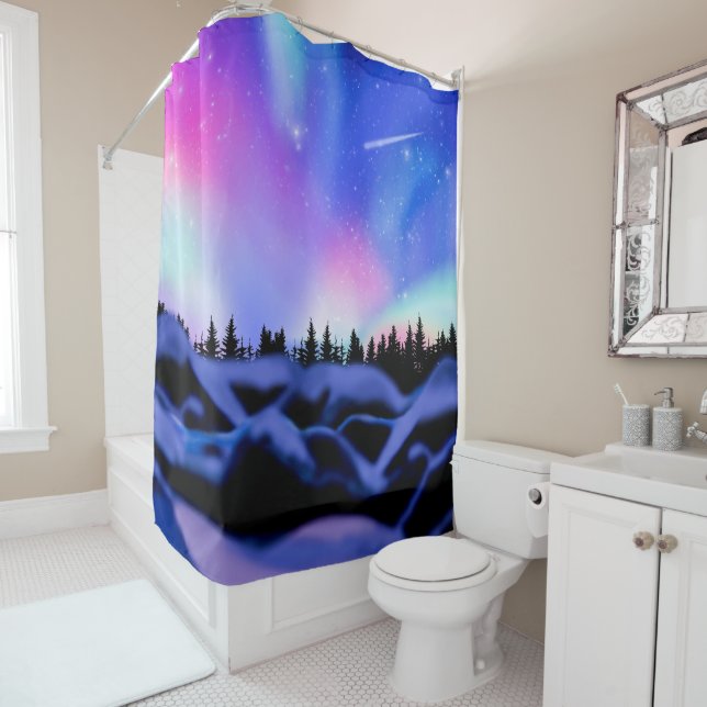 Dreamy Lights Shower Curtain (In Situ)