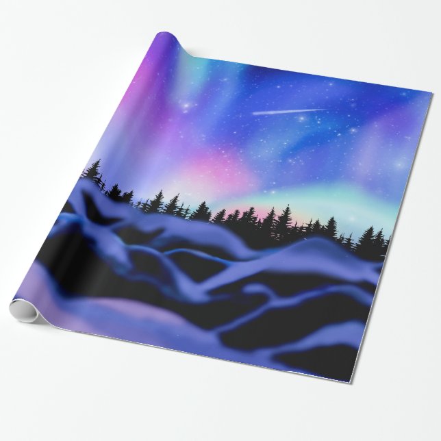 Dreamy Lights Wrapping Paper (Unrolled)