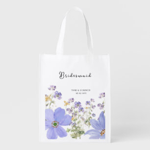 Dreamy Lilac Wedding Grocery Bag