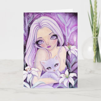 Dreamy Lily - blank card