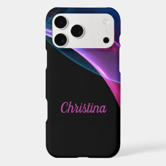 Dreamy Magenta and Blue Sweep Artwork iPhone 17 Pro Max Case