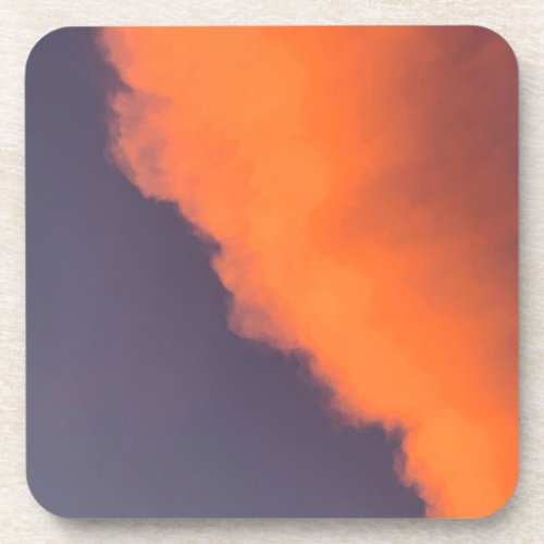 Dreamy magical clouds  in dreamy magical colors beverage coaster