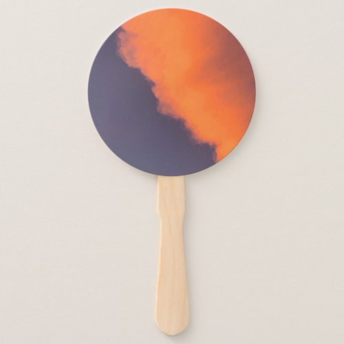 Dreamy magical clouds  in dreamy magical colors hand fan