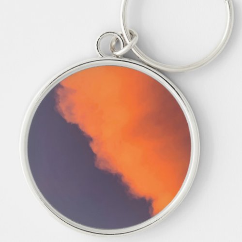 Dreamy magical clouds  in dreamy magical colors keychain