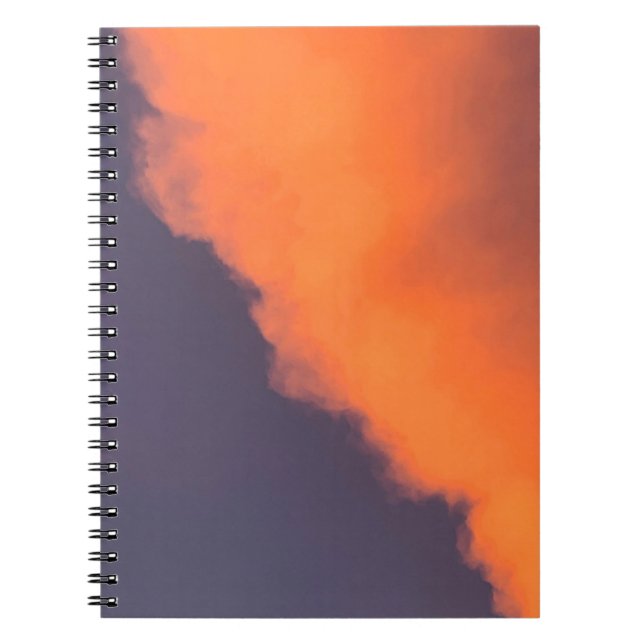 Dreamy, magical clouds  in dreamy, magical colors notebook (Front)