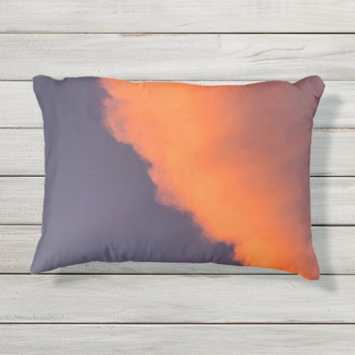 Dreamy magical clouds  in dreamy magical colors outdoor pillow