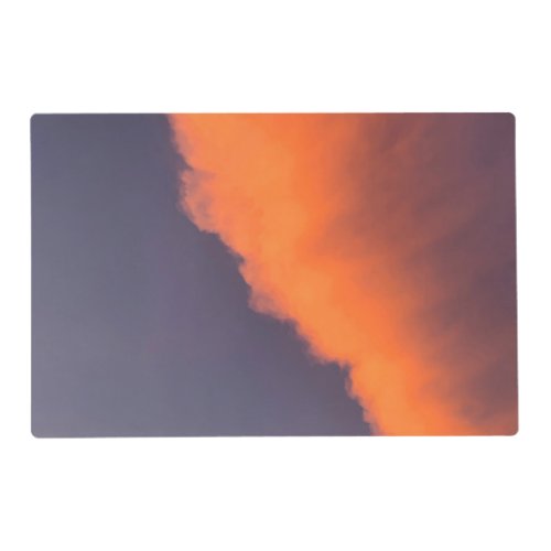 Dreamy magical clouds  in dreamy magical colors placemat