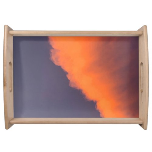 Dreamy magical clouds  in dreamy magical colors serving tray