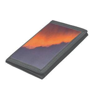 Dreamy, magical clouds in dreamy, magical colors trifold wallet