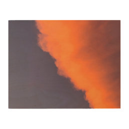 Dreamy, magical clouds  in dreamy, magical colors wood wall art