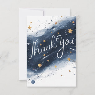 Dreamy Magical Meteor Celestial Thank You Card