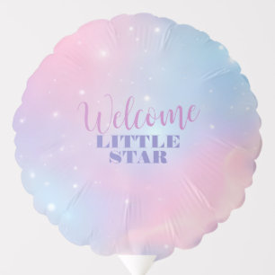 Dreamy Magical Pastel Pink Blue Starry Cosmic Balloon