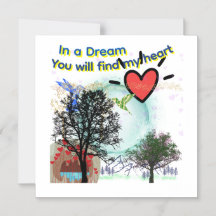 Dreamy Magnetic Greeting Card