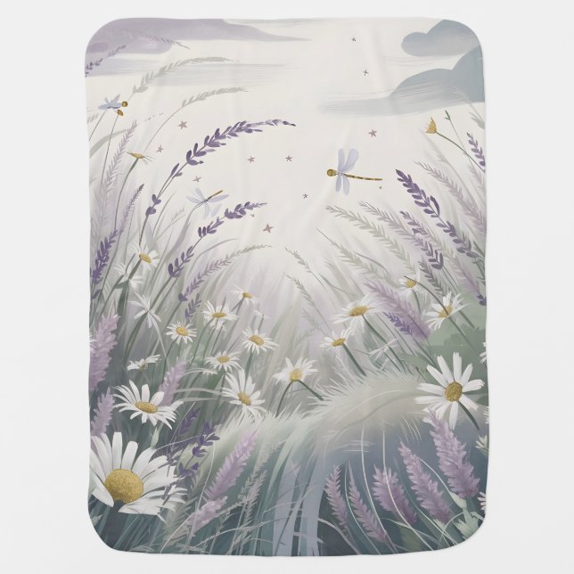 Dreamy Meadow Baby Blanket (Front)