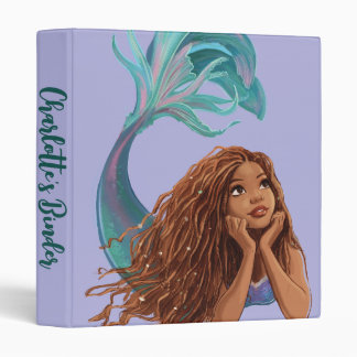 Dreamy Mermaid Ariel Art 3 Ring Binder