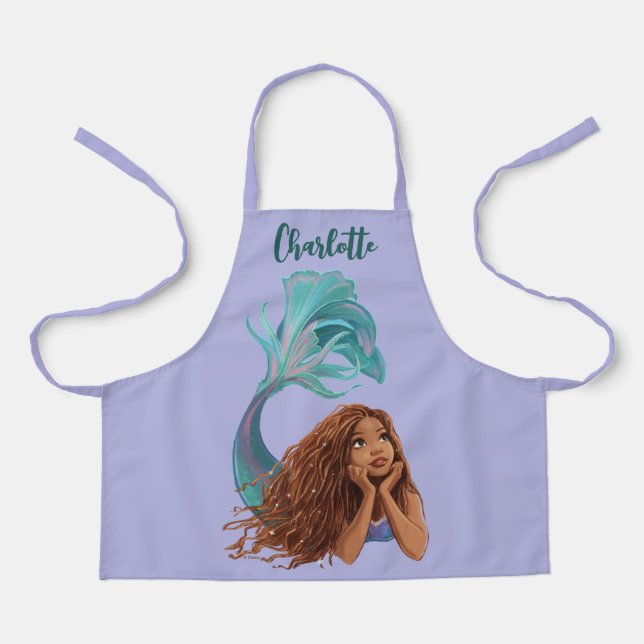 Dreamy Mermaid Ariel Art Apron (Front)