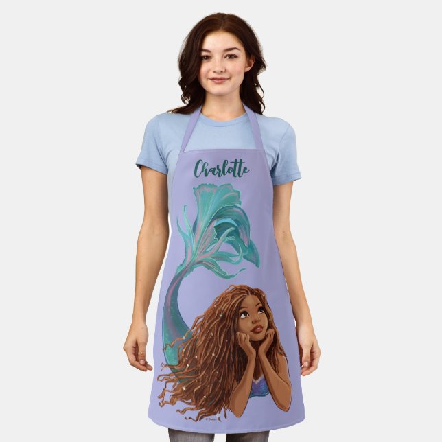 Dreamy Mermaid Ariel Art Apron (Worn)