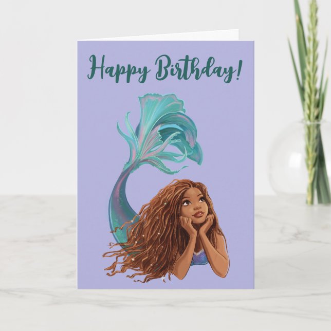 Dreamy Mermaid Ariel Art Card (Front)