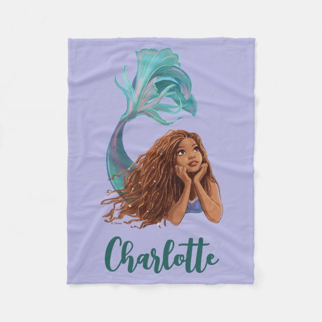 Dreamy Mermaid Ariel Art Fleece Blanket (Front)