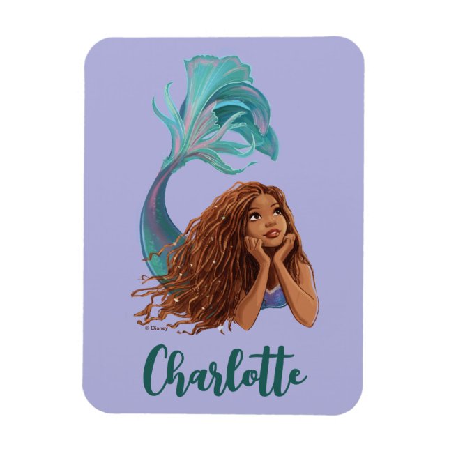 Dreamy Mermaid Ariel Art Magnet (Vertical)