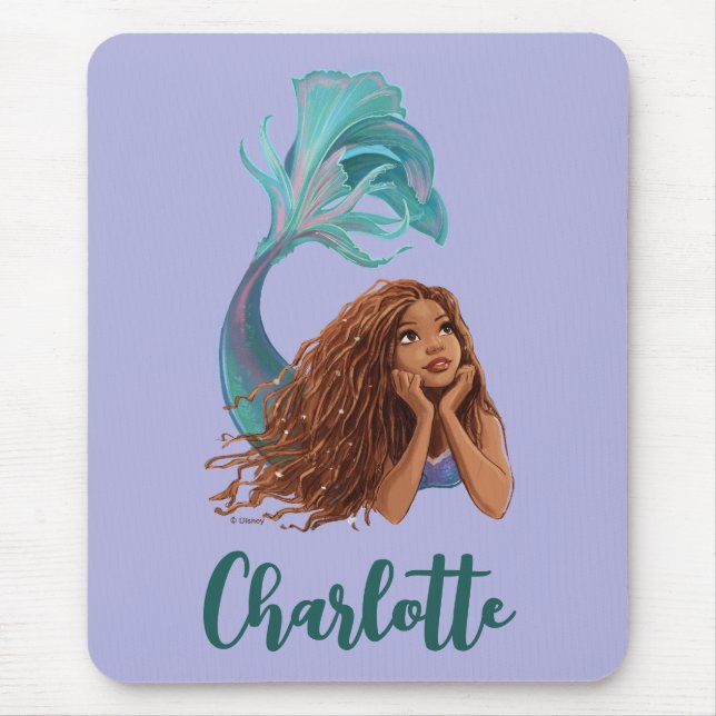 Dreamy Mermaid Ariel Art Mouse Pad (Front)