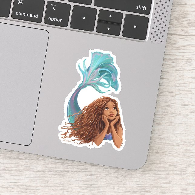 Dreamy Mermaid Ariel Art Sticker (Detail)