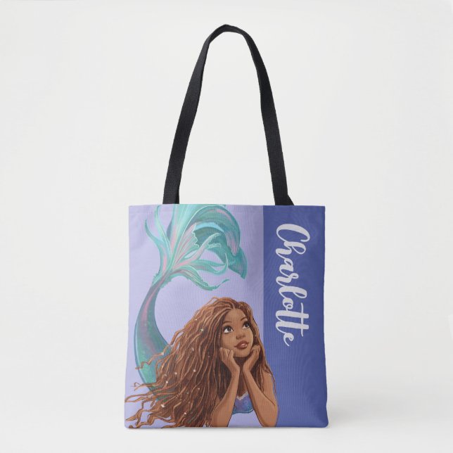 Dreamy Mermaid Ariel Art Tote Bag (Front)