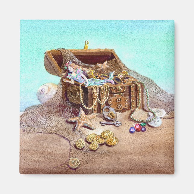 DREAMY MERMAID by SHARON SHARPE Magnet (Front)