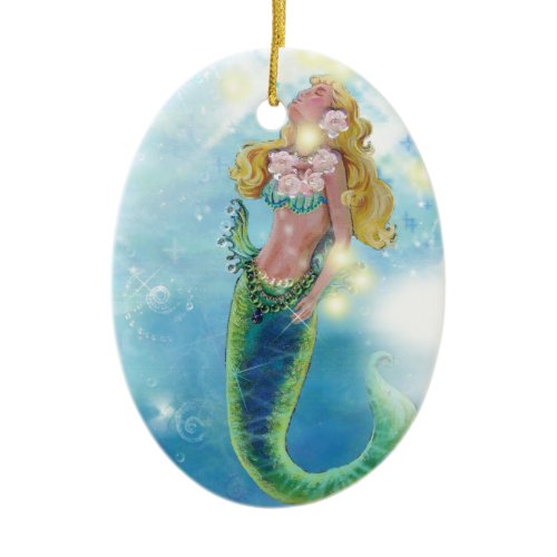 Dreamy Mermaid Christmas Ornament