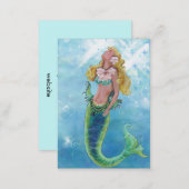 Dreamy Mermaid Painting Business Card (Front/Back)