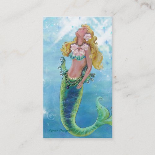 Dreamy Mermaid Siren Business/Profile Cards Business Card