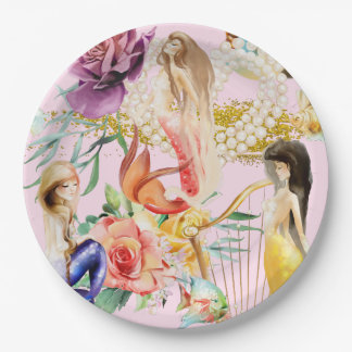 Dreamy mermaids paper plates