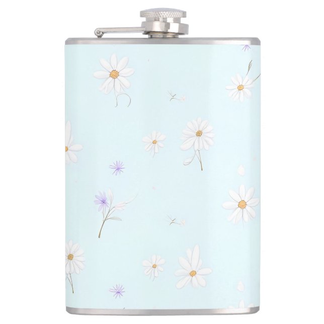 Dreamy Mint Meadow Flask (Front)