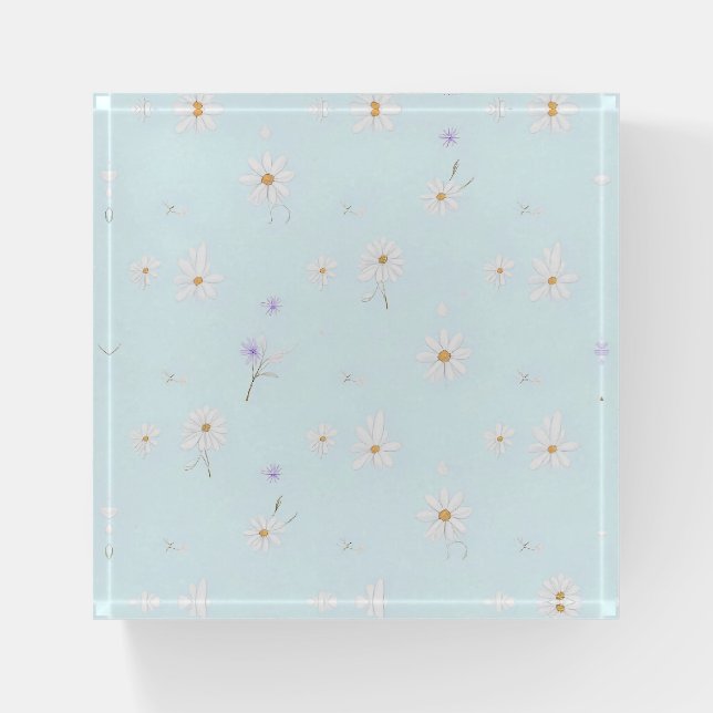 Dreamy Mint Meadow Paperweight (Front)