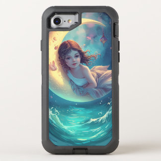 Dreamy Moon Girl iPhone Case Design | Cute Baby 