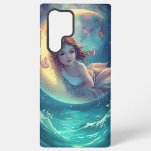 Dreamy Moon Girl Samsung Case Design Cute Baby