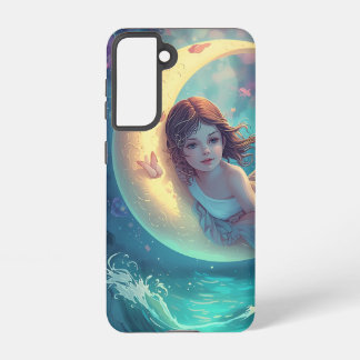 Dreamy Moon Girl Samsung Case Design | Cute Baby M