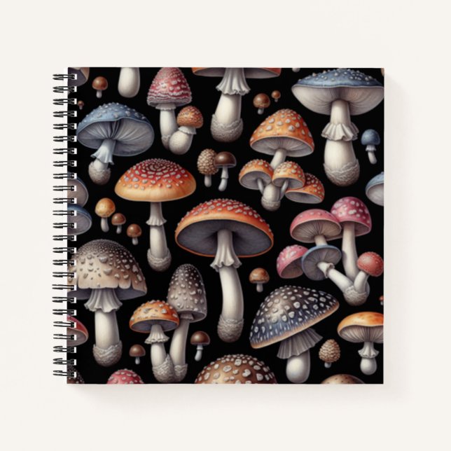 Dreamy Mushrooms Notebook (Front)