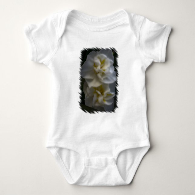 Dreamy Narcissus Daffodils Baby Bodysuit (Front)