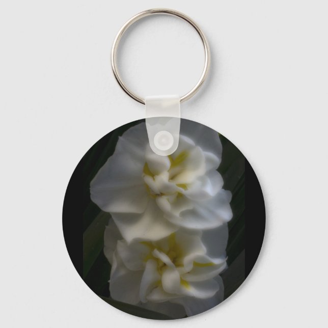 Dreamy Narcissus Daffodils Keychain (Front)