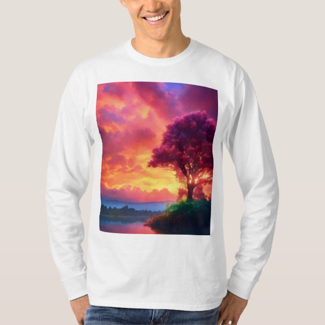  Dreamy Nature-Inspired T-Shirt Design (Front)