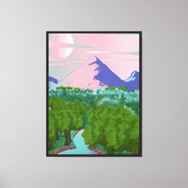 Dreamy Nature Landscape Wall Art (Front)