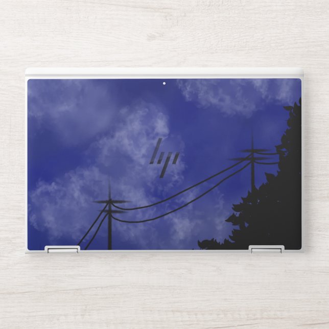 Dreamy night view HP laptop skin (Front)