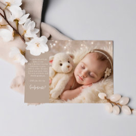 Dreamy Nights - A Cozy Godparent Proposal Invitation