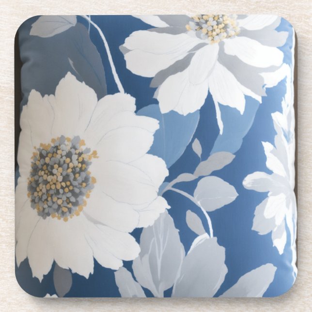 Dreamy Nights: Cozy Pillow Collection Whimsical Co Beverage Coaster (Front)