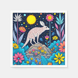 Dreamy Nighttime Forest Napkins