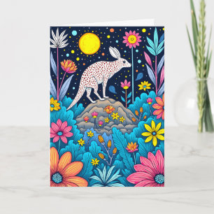 Dreamy Nighttime Forest Thank You Card