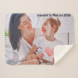 Dreamy Nostalgic Afternoon Illustration Sherpa Blanket