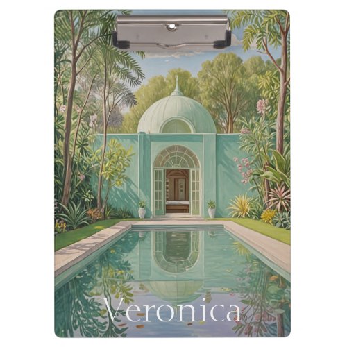 Dreamy Oasis Pastel_Colored Swimming Pool Clipboard