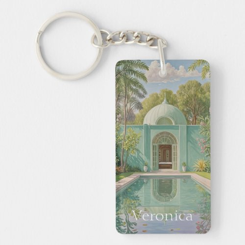 Dreamy Oasis Pastel_Colored Swimming Pool Keychain